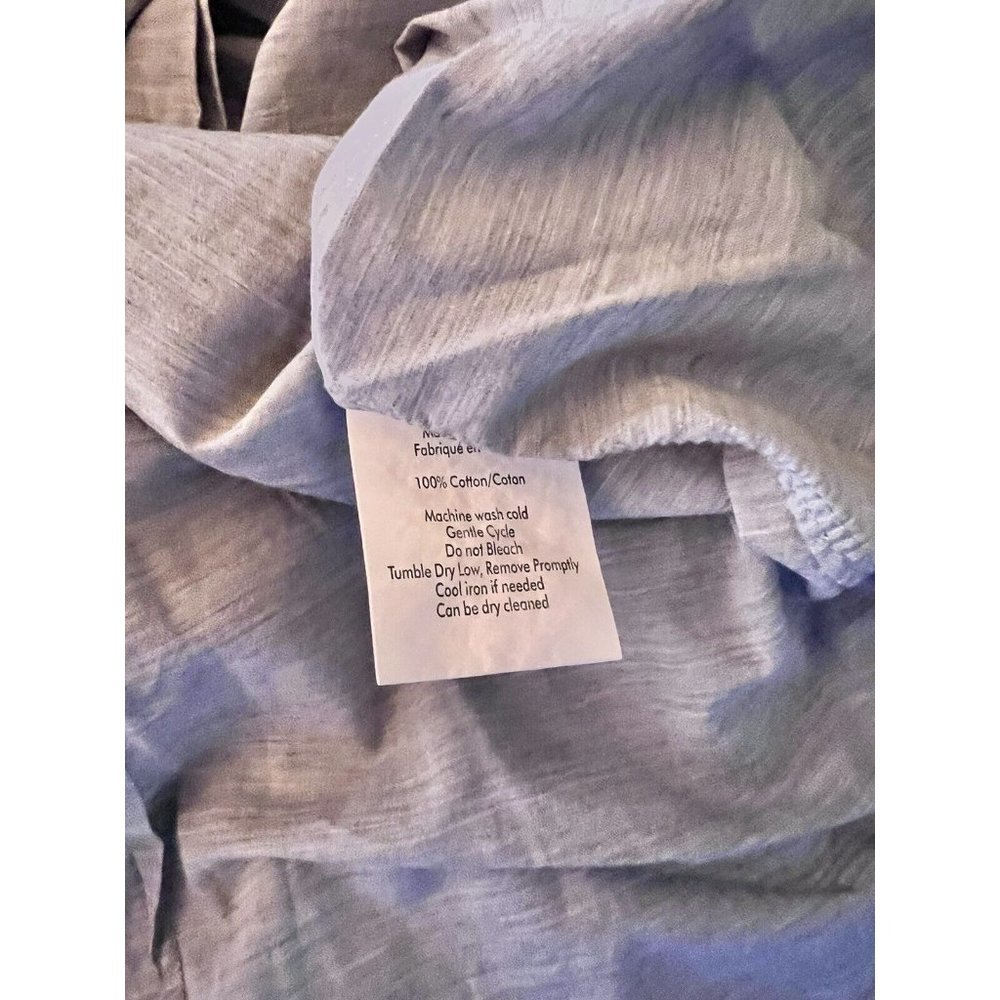 JOHN VARVATOS Sz 16x32-33 MENS Dress Shirt Gray Lightweight Cotton Button - Picture 11 of 12